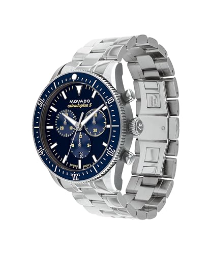 Image of Movado Heritage Series Calendoplan S Men's Chronograph Watch, Swiss Quartz, 42mm