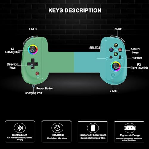 Gamepad arVin Mobile Gaming Controller para tabletas con sistema de 6 ejes 7