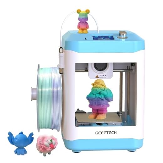 ⚡ 3D Printer for Kids and Beginners,Geeetech Mini 3D Printers with Auto Leveling,High Speed and Fully Open Source,Fully Assembled Direct Drive Extruder,for Home and School,Print Area 3.94×4.33×3.94 in