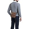ROYALZ 'Oregon' Sacoche à Bandoulière Petit Homme Cuir Véritable Sac à MainVintage pour Tablette iPad 9,7 Pouces Messager Besace Sac à l'épaule, Couleur:Montana marron #1