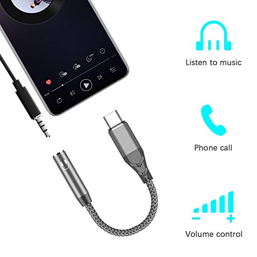 ACOCOBUY USB C naar 3.5mm Adapter voor Samsung A53 Hoofdtelefoon Jack Adapter Duurzaam USB C naar 3.5mm Audio Adapter… - Afbeelding 4