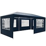 IDEAL PARA FIESTAS - ¡La próxima fiesta puede llegar! Ya sea una celebración familiar, una fiesta con amigos y conocidos o simplemente una reunión acogedora. Con esta carpa tienes suficiente espacio, estás bien protegido de la llovizna o de los fuertes rayos de sol y al mismo tiempo tienes mucha luz a través de los grandes ventanales.
