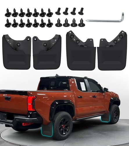 No-Drill Mud Flaps for 2024-2026 Toyota Tacoma 4th Gen (Not Fit TRD Sport)