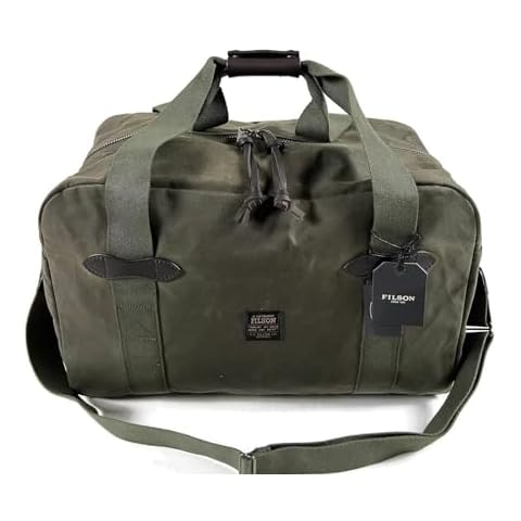 Filson Tin Cloth Medium Duffle Bag (Otter Green) Cover