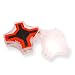 Coordimate Self Inking XY Graph Stamp Clear and Red, Inch Measurements (with Black Ink)