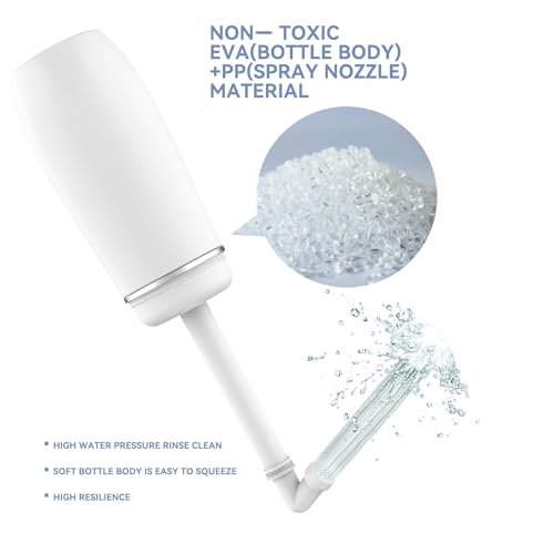 Po Dusche für die sanfte Reinigung mit Wasser | Portable Bidet | Wochenbett | Ersetzt Feuchtücher | Mobiles Travel-Bidet | 400ml