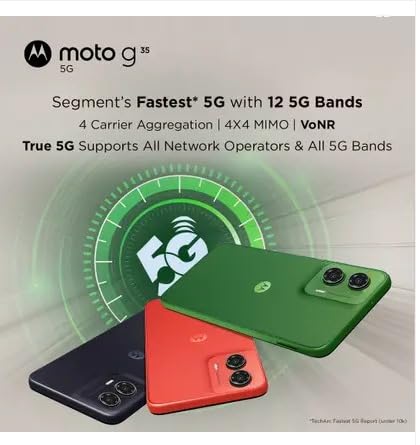 New Year Sale Motorola G35 5G (Leaf Green, 128 Gb) (8 Gb Ram)