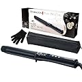 Remington Ferro Arricciacapelli - Per ricci grandi 32 mm- Pearl Digital: Rivestimento in ceramica con vere perle; Display LCD 130-210°C, Guanto termico, onde delicate per capelli forti, CI9533