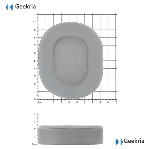 Almohadillas de repuesto con gel refrigerante para auriculares Corsair HS65, HS55 de Geekria (gris) miniatura 6