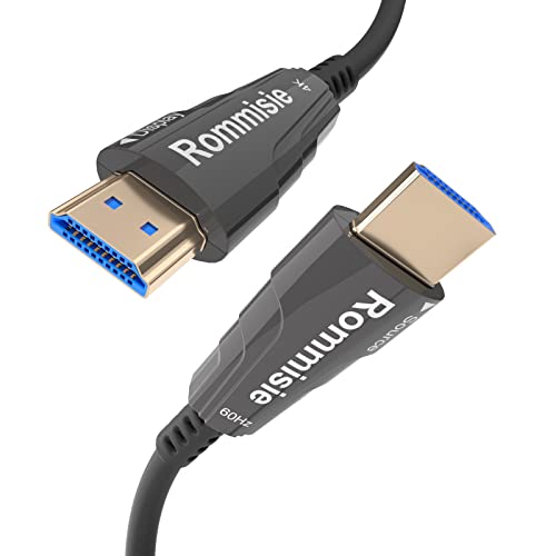 Image of 4K HDMI 200FT Cable Fiber Optic, HDMI 2.0,18Gbps 4K@60Hz (4:4:4 HDR10 HDCP2.2 ARC CEC) Ultra HD One-Direction Cord Ethernet Audio Return Compatible with UHD TV Monitor Laptop Xbox PS4 /PS5 ect