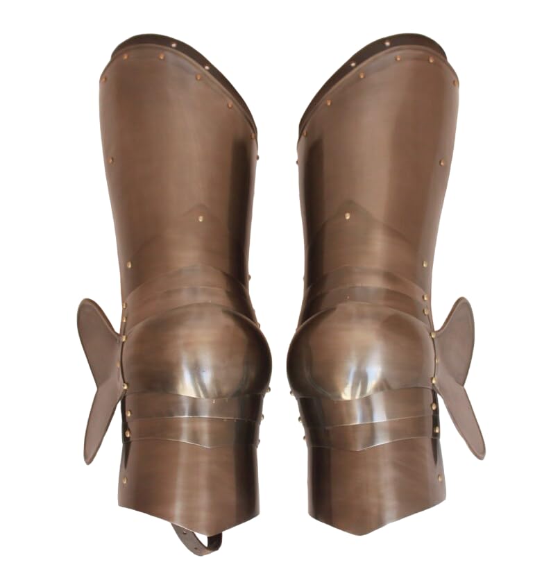 Gothic Steel Leg Guard Knight Leg Armor Medieval LARP Costume Fully Wearable Combat Armour