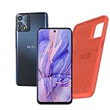 nuu b20 5g unlocked android smartphone 6 5 fhd display 90hz refresh rate 48mp triple camera 128gb 8gb ram 18w fast charge stardust blue tudia liquid silicone case coral 