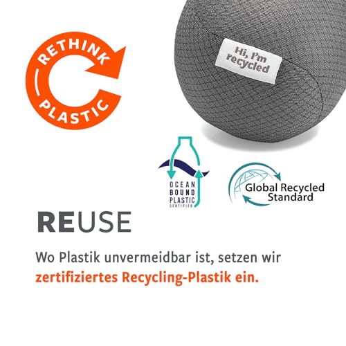 Full Circle Home Kehrschaufel und Besen CLEAN Team - Gadgets Wohnung - Set - Umweltfreundlich - Multifunktional, Weiß & Grau – Bild 8