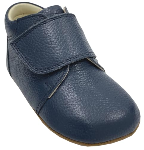 Bundgaard Softe Lederschuhe mit Minimalsohle & breitem Klett TANNU * (5185 Navy, EU Schuhgrößensystem, Kleinkind, Numerisch, M, 21)