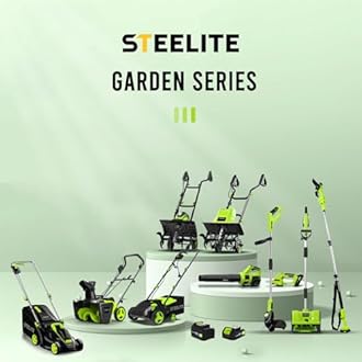 STEELITE Leaf Blower 21V, Electric Leaf Blower Cordless with Battery and Charger, Powerful Battery Blower for Lawn Care, Patio Cleaning and Dust, 2 x 4.0Ah