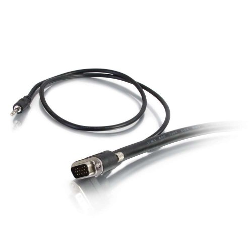 C2G 50225 Select Vga + 3.5Mm Stereo Audio And Video Cable M/M, In-Wall Cmg-Rated, Black (6 Feet, 1.82 Meters) #TOP25