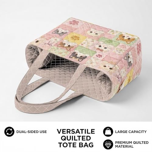 Bolso tote para mujer, ligero, con bolsillos y acolchado doble, ideal para trabajo, viaje y gimnasio miniatura 5