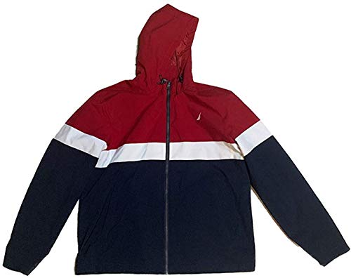 Image of Nautica Men's Lightweight Sailing Jacket - Waterproof & Windproof, Breathable