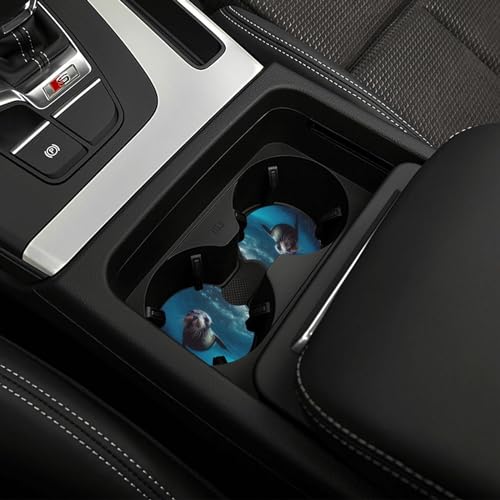 Portavasos para carro neopreno negro, 2 unidades miniatura 6