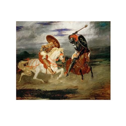 Toile imprimée Eugène Delacroix pour salon et décoration d'intérieur chic