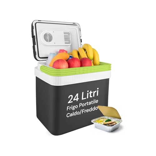 Avilia Frigo Portatile 24L Caldo/Freddo – Frigo da Campeggio Elettrico per Auto e Casa con ECO System, Doppia...