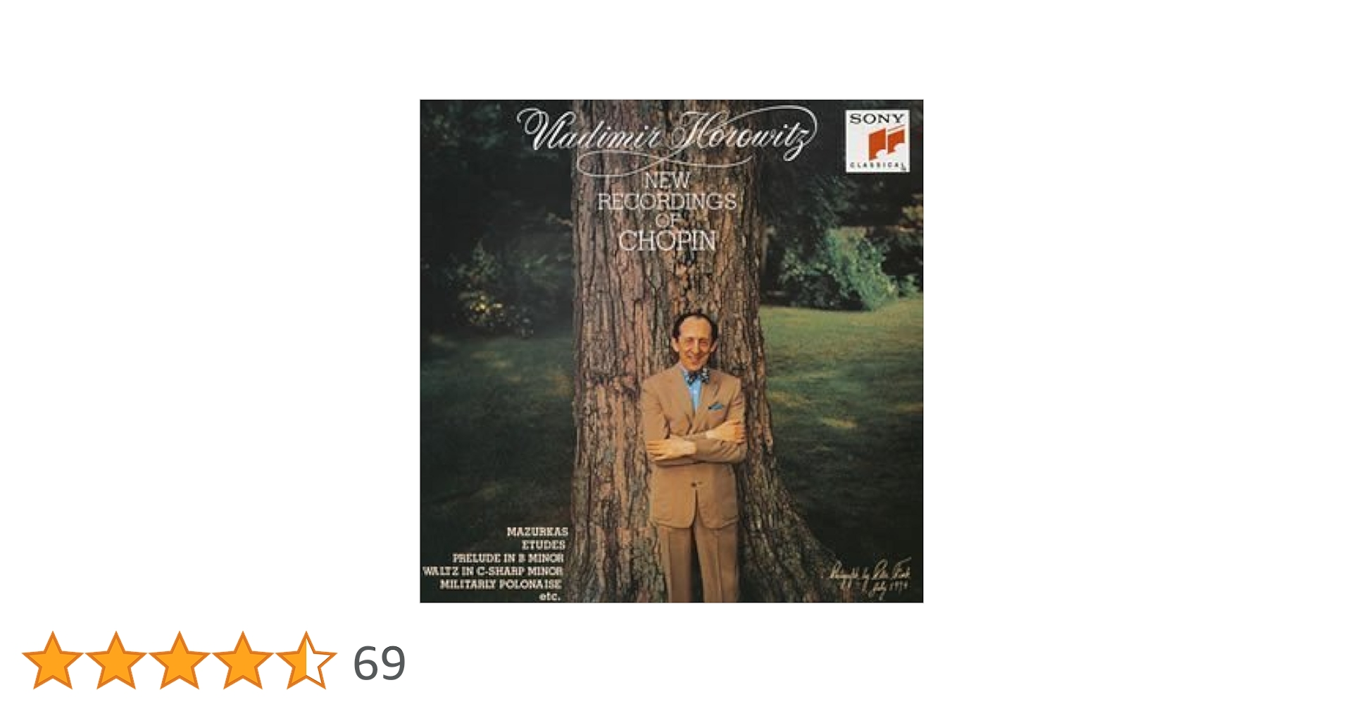 7discs CD ウラディミール・ホロヴィッツ ショパン・コレクション  SICC11906 SONY CLASSICAL /00420 Amazon.co.jp: ホロヴィッツ・ショパン・コレクション: Music