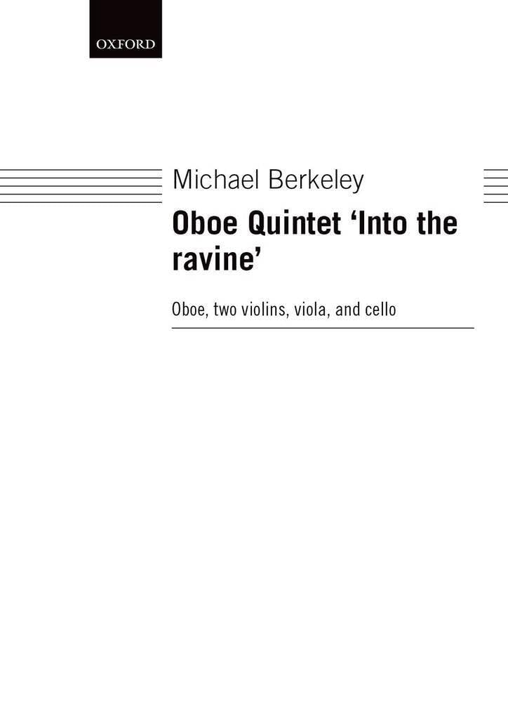 Oboe Quintet into the Ravine édition de prestige pour collectionneurs et musiciens