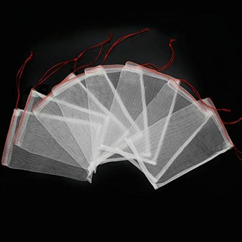 Miniatura 8 de ENPOINT Bolsas de protección de frutas, paquete de 100 unidades de 4 x 6 pulgadas, barrera de plagas para jardín, red de insectos, pequeñas bolsas