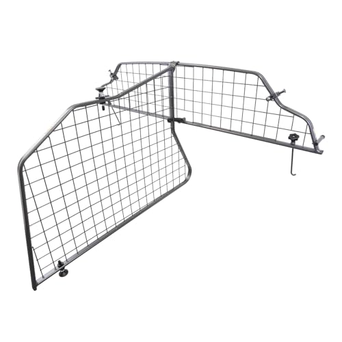 Travall Dog Guard & Divider Bundle Compatible with Jaguar XF Estate (2012-2015) | Vehicle Specific Trunk Guard & Luggage Barrier Load Separator Heavy Duty Powder Coated Steel Pet Barrier