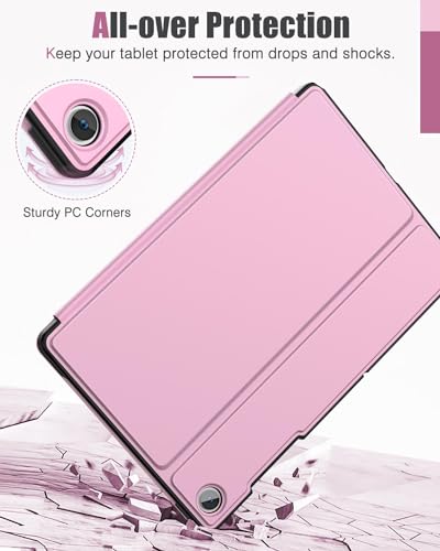 Image of MoKo Case for Samsung Galaxy Tab A9+ /A9 Plus 11 inch 2023, Slim Hard Back Shell Protective Cover Case with Viewing Stand & Auto Wake /Sleep for Galaxy Tab A9+ Tablet SM-X210 /SM-X216 /SM-X218, Pink