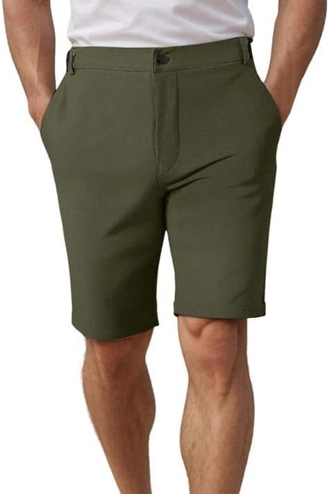 Men's Suit Shorts Solid Color Business Casual Pockets Summer Daily Wear Shorts