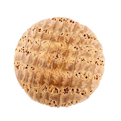 Image of Oak Screw Hole Plugs | 3 /8 inch Diameter | Pack of 50 Approx. | Turned End Grain Round Mushroom Head with Shoulders, Screw Hole Buttons, Furniture Grade | UA-105-OW