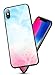 Oihxse Mode Coloré Dégradé Case Compatible pour iPhone 11 Pro 5.8 Coque Revêtement Arrière en 9H Verre Trempé Protection Housse Mignon Silicone Bord Bumper Anti Rayures Etui