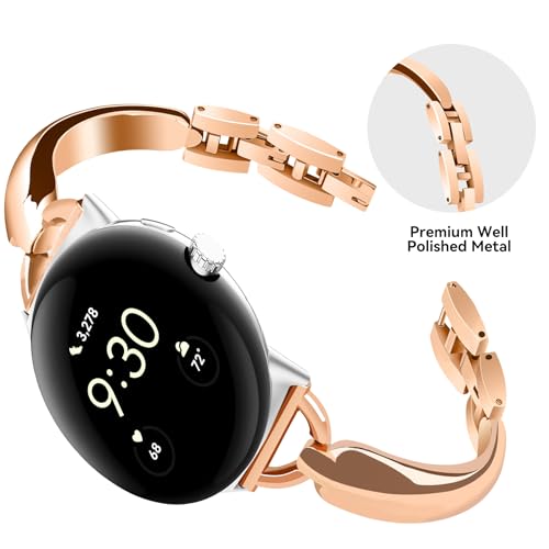 Correa de acero para Google Pixel Watch 20mm/22mm miniatura 5