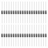 MECCANIXITY 100 Pcs 1N5407 Rectifier Diode, 3A 800V DO-27 Electronic Silicon Diodes for Charger Industrial Power Adapter Supply Inverter Switching Power Supply