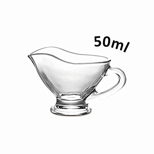 Pasabahce Basic 55002 Gravy Boat / Mini Gravy Boat 50 ml Set of 2 Glass Catering Quality - Image 4
