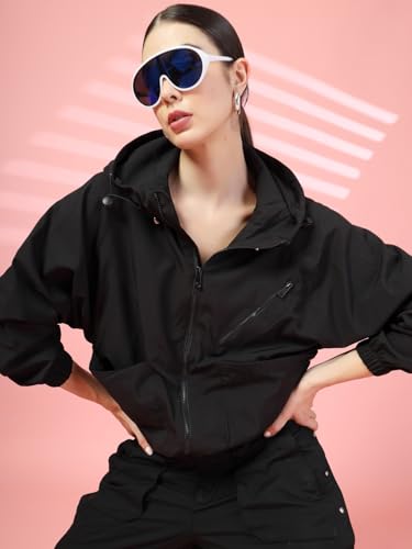 Image of CHKOKKO Sunscreen Jacket for Women Hooded Zipper Sports Jacket | UV Protection | Sun Protective | Lightweight Water Resistant | Riding Biker | Outdoor Travel Gym Running