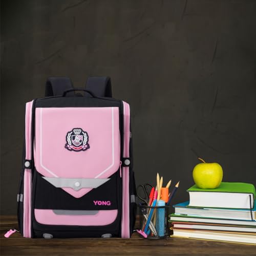 Image of Tinytot Hello Kitty Printed Design School Bag 26 Litre, Stylish & Trendy Water Resistant High Storage School Collage Travel Backpack for Boys & Girl, 18 Inch with Trolley