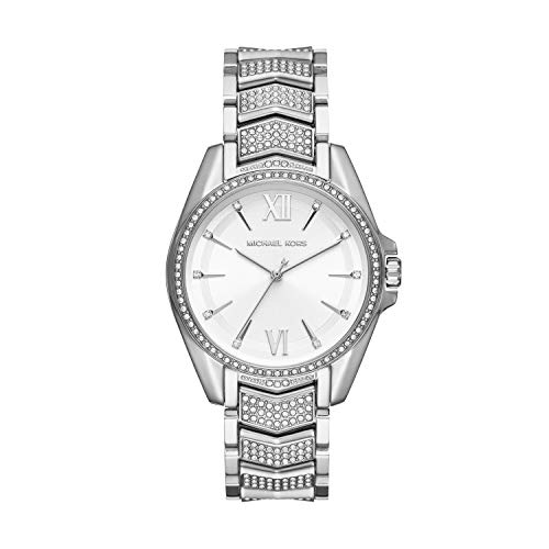 michael kors whitney stainless steel watch with glitz accents