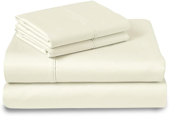 Miniatura 1 de Pizuna 400 - Ropa de cama de tejido de satín 100 % algodón de fibras largas (juego de sábanas, juego de funda de edredón)