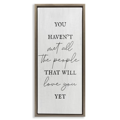 Stupell Industries People Who Will Love You Framed Floater Canvas