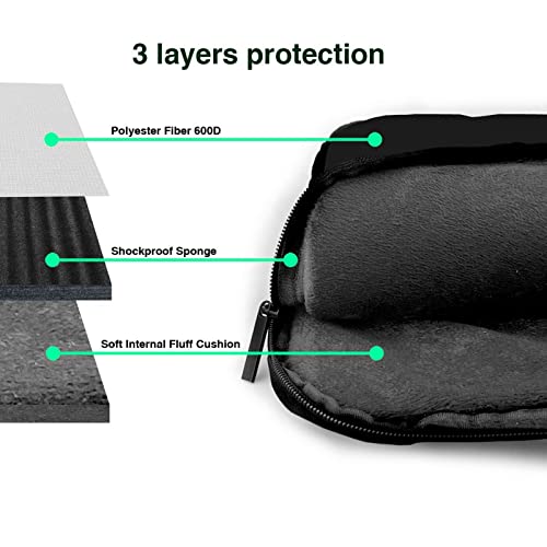 Bolso para laptop resistente AMAZWI Explosion Burst rojo negro 13-15.6 pulg miniatura 6