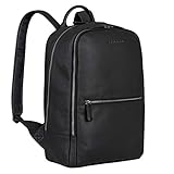 STILORD 'Kellis' Vintage Lederrucksack Groß für Business Schule Uni Moderner Laptop Rucksack 15 Zoll Messenger Rucksack DIN A4 Echtes Leder, Farbe:schwarz
