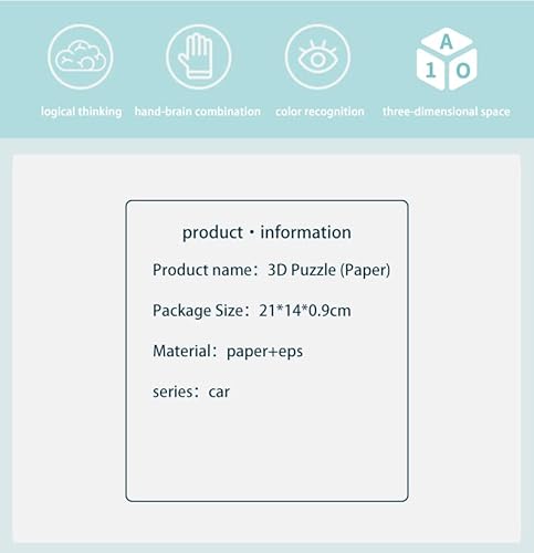 Gishia Diy 3D Jigsaw Puzzle Toys Paper And Eps Foam Board For Kids And Adults Fun And Creative Diy Toy Model Building Kit For Kids Toys For Girls And Boys. Transportation(Jaguar Tank) #TOP2