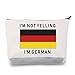 LEVLO Funny German Family Cosmetic Gifts I'm Not Yelling I'm German Makeup Bags Germany Root Flag Gifts (I'm German)