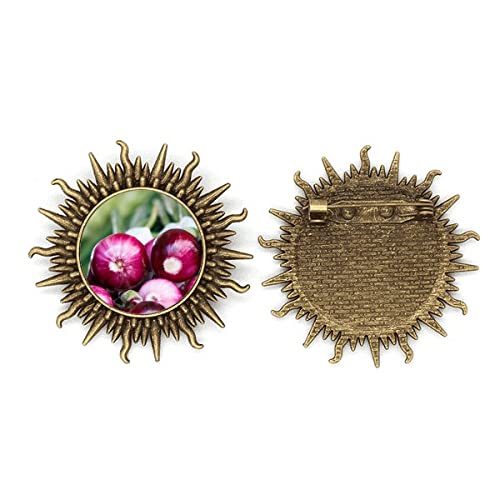 Sonne Brosche Haken oignon métallique pour ajuster et embellir vos vêtements