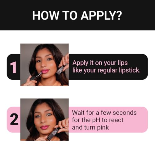 Image of Iba Must Have Black to Pink PH Lipstick, 3.5g | Moisturizing & Long Lasting | Glossy Finish | Enriched with Vitamin E & Argan | Halal Certified & Vegan Makeup