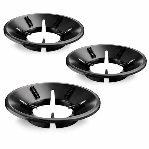 Image of Gas Saver Burner Stand for LPG Chulha, Windproof Flame Protector Ring, Energy Saving Gas Stove Guard Jali, Heavy Duty Metal Support for Cooker Utensils Home Kitchen (Black) (3)