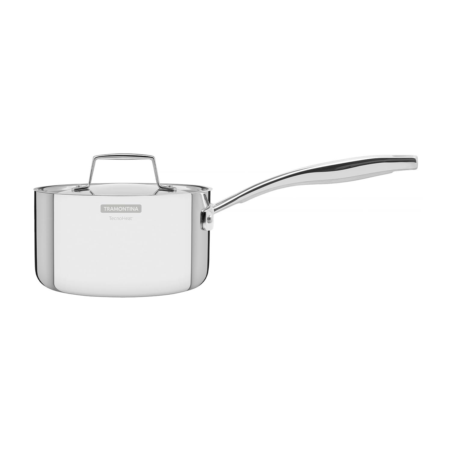 Tramontina Grano Saucepan 3-Ply Stainless Steel for Induction, Electric, Gas and Ceramic Glass Hobs, ‎Cookware, Kitchen, 18 cm, 2.2 litres, 62141180