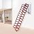 10Ft-Wall-Mounted Folding Stairs Telescopic Ladder, Pulldown Attic Stairs Attic Access Ladder with Armrests, Load Capacity 881Ibs-Extension Loft Wall Ladder Stairs Retractable Steps Ladder